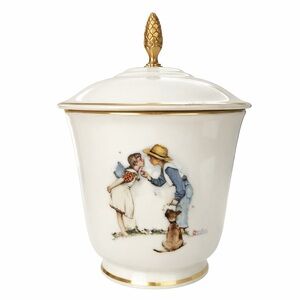 Norman Rockwell Gorham “Young Love”  Decorative Collector Jar